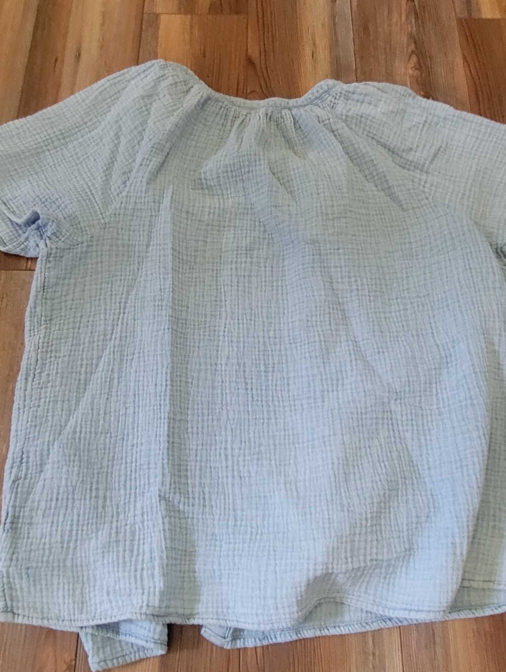 Beach Lunch Lounge Womens Size 1X Seersucker 100% Cotton Button Up Shirt - Picture 10 of 10